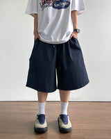 Add Stripe Bermuda Denim Pants