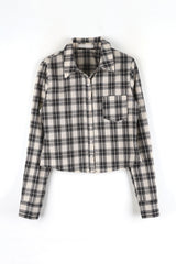 Hazel Check Crop Shirt