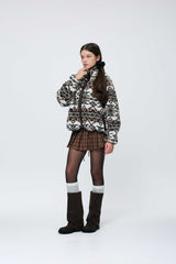 NORDEN FLEECE JACKET / BROWN