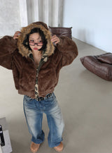 [UNISEX] リバーシブルカモフラージュフーディージャケット