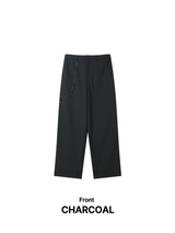 TO Stripe Wide Slacks (2C, Chain Set)
