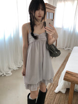 Eve Shirring Mini Dress (3 colors)