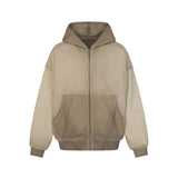 Meryl Patchwork Pocket Hoodie Zip-up