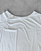 MELT BUTTON OFF-SHOULDER T-SHIRT