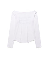 Sheer Wool Tencel LS Tee White (KIB6MFT566A)