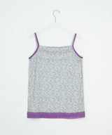 Diez Lace Flower Layered Sleeveless
