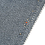 ストライプワイドフィットデニムパンツ [LIGHT BLUE]
