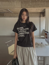 オフラインコットン半袖Tシャツ