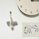 GoodLuck fish Bichon Keyring
