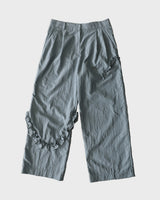 ナイロンラッフルパンツ (GREY)