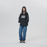 V NECK PIPING PULLOVER WARM UP
 - BLACK