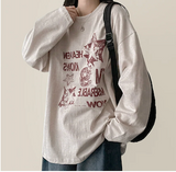 Odd Vintage Printed Boxy Long Sleeve Tee