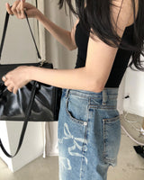 Ribbon washing denim
