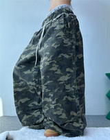 SEMI-WIDE BALLOON MILITARY PANTS🤎💚