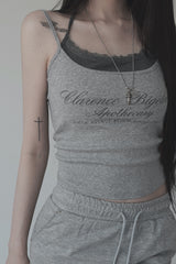elf Lettering layered sleeveless (2color)