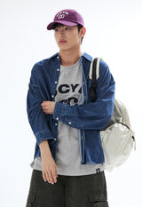 OCYN BASIC 6 PANNEL CAP_PURPLE