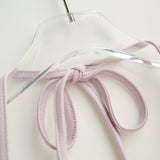 Lure Ribbon Shirring Slim Top