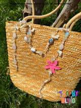 Natural Pearl Crystal Flower Necklace
