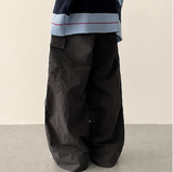 Lead Knee Pin Tuck Hem String Wide Pants