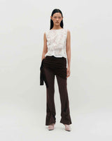 Pinched Sleeveless _ BLACK
