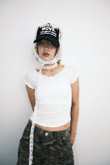 レースscTシャツ (white)