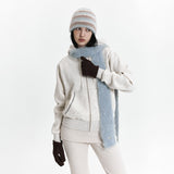C HAIRY MUFFLER_LIGHT BLUE