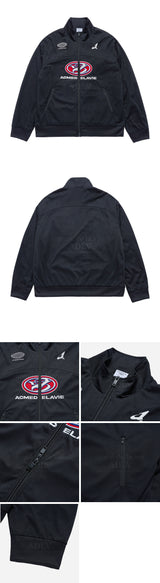 [24SS] SYMBOL NEEDLEWORK MESH JACKET BLACK