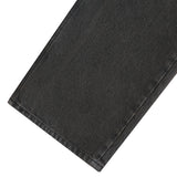 Classic Vintage Washed Denim Pants_Black
