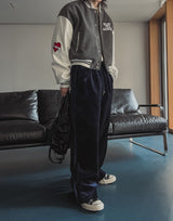 Embler Velvet Track Wide Pants