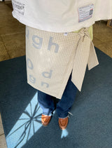 000Design Check Tie Bag / C Beige