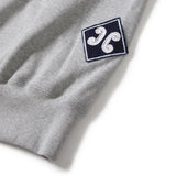 Boiling patched hoodie / Melange gray