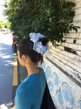 Ruffled Check Scrunchie (2color)