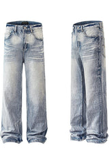 Washed Vintage Straight Jeans