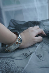 gold hole bangle watch