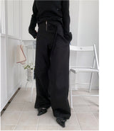 Troye Strap Point Semi-Formal Wide Long Pants (3 Colors)