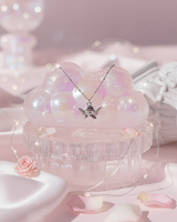 [IDLE Shuhua Necklace] プチエンジェルカラーボーンネックレス- シルバーカラー