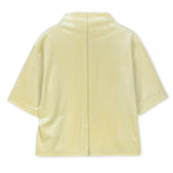 VELVET MOCK NECK SHIRING TOP