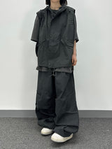 ボタンフードベスト