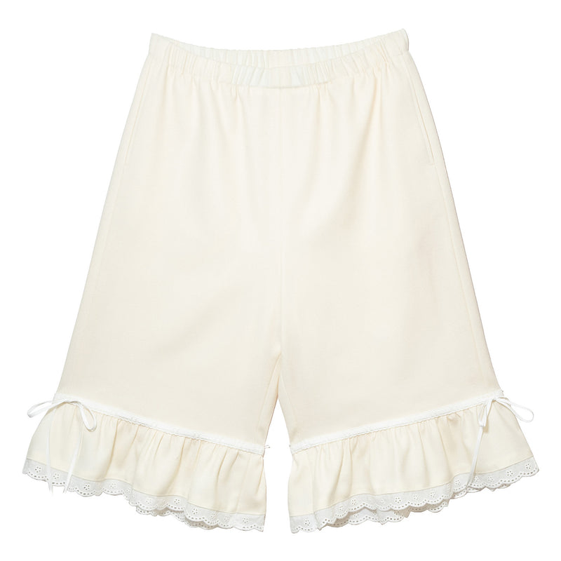 ウールブルーマー バミューダパンツ_ホワイト