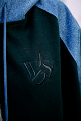 Collaboration Denim Hoodie | YUNA × WONDER VISITOR