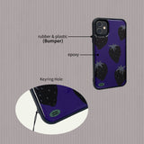 ストロベリー(purple) スマホケース (epoxy bumper)