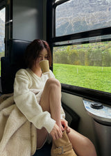 メゾンアルパカVネックニット / 4色