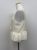 Frilled See-through Layered Bustier