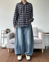 ティーンウォッシングバルーンデニムパンツ