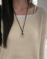 Double ring necklace