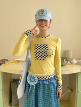 【即日発送】UnsocialNigh original niche design illustration print star Taichi Dog cap female versatile 