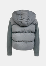 Rion Mixed Knit Puffer Jacket