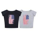 American Print Short Sleeve T-Shirt 231232110