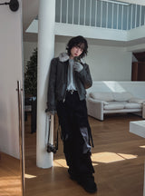 Tex double cargo strap corduroy pants