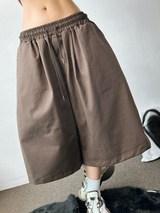 Frendi Cotton Multi Over Long Bermuda Pants 5 Color 